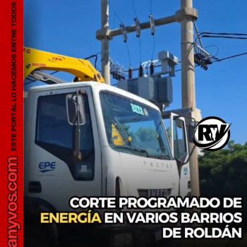 CORTE PROGRAMADO DE ENERGÍA EN VARIOS BARRIOS DE ROLDÁN